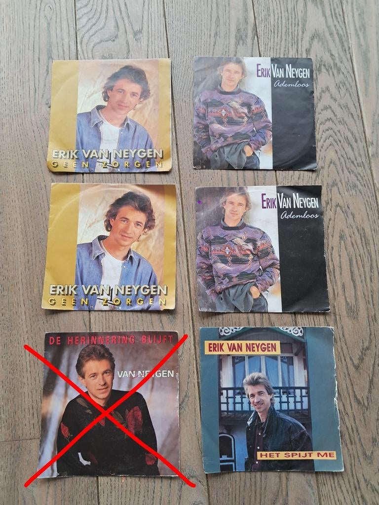 Singles Erik Van Neygen : individueel aankopen per stuk kan, Cd's en Dvd's, Ophalen of Verzenden, Zo goed als nieuw