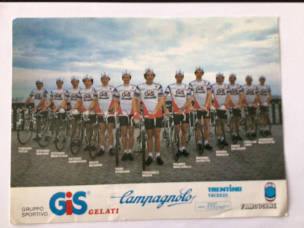 Wielerkaart 1983 team gis gelati francesco moser, Envoi, Comme neuf