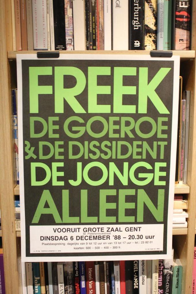 FREEKDE JONGE DE GOEROE & DE DISSIDENT 1988 affiche, Ophalen of Verzenden