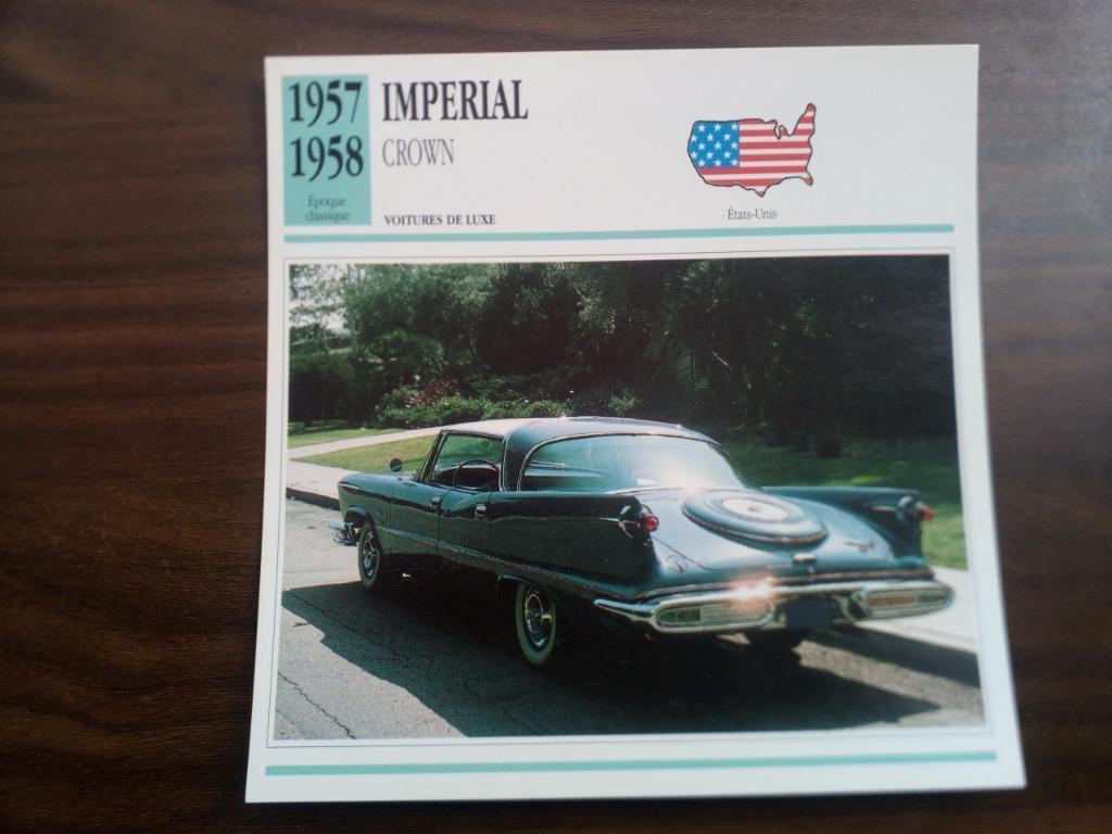 Imperial, Kaiser, Mercury, Mirage, Penske, Rambler - Fiches, Ophalen of Verzenden, Zo goed als nieuw, Auto's