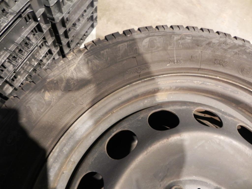 Banden winter +stalen velg 205/55 R16 91H Dunlop VW Passat, Auto-onderdelen, Overige Auto-onderdelen, Volkswagen, Gebruikt, Ophalen