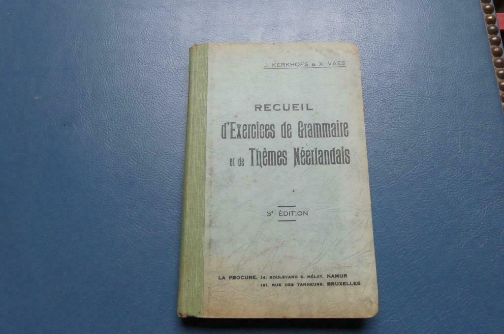 Boek, Recueil d'Exercices de grammaire 1939, Boeken, Ophalen of Verzenden, Gelezen