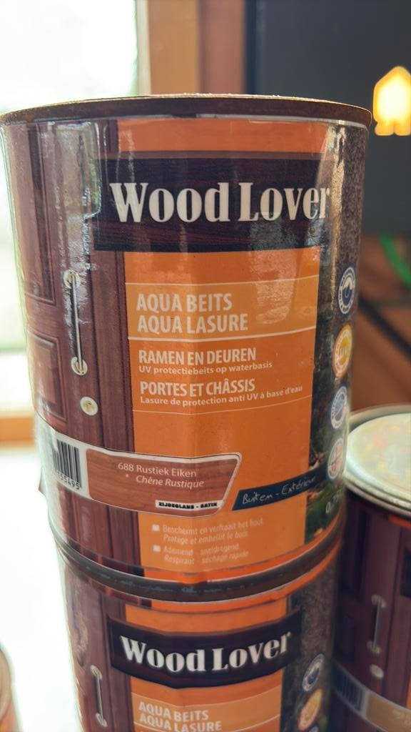 Houtbescherming Woodlover voor ramen  en deuren. Woodlover, Doe-het-zelf en Bouw, Ophalen, Zo goed als nieuw