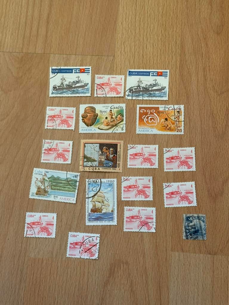 Lot de timbres de Cuba, Enlèvement ou Envoi, Affranchi, Amérique du Sud