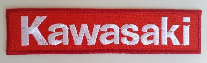 Kawasaki strijkplaatje patch - 120 x 28 mm, Ophalen of Verzenden, Nieuw
