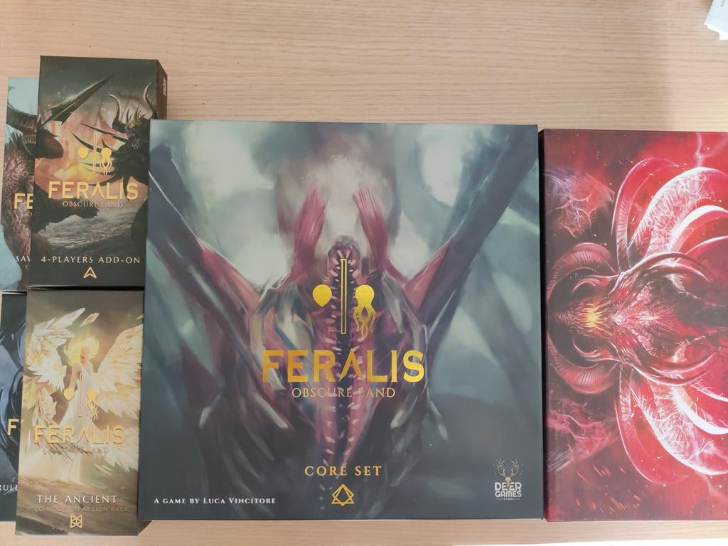 Feralis - all in pledge kickstarter, Hobby en Vrije tijd, Gezelschapsspellen | Bordspellen, Een of twee spelers, Ophalen of Verzenden