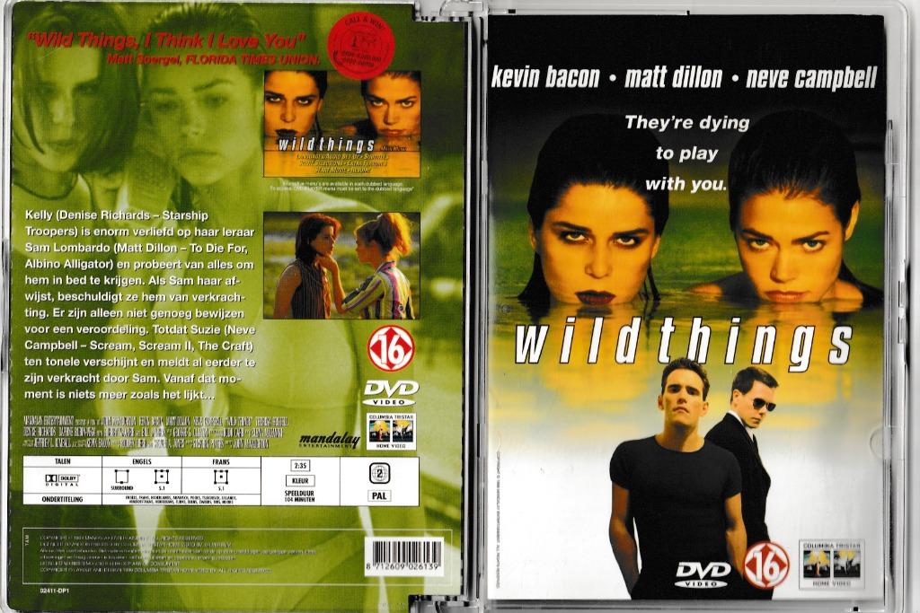 DVD WILD THINGS - BACON DILLON DENISE RICHARDS CAMPBELL SEXY, À partir de 16 ans, Enlèvement ou Envoi, Comme neuf, Thriller d'action