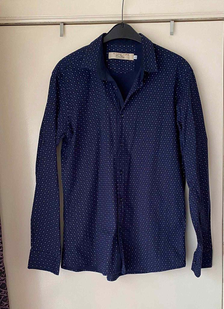 Gianni Lupo herenshirt maat XL the class, Zo goed als nieuw, Blauw, Gianni Lupo, Halswijdte 43/44 (XL)