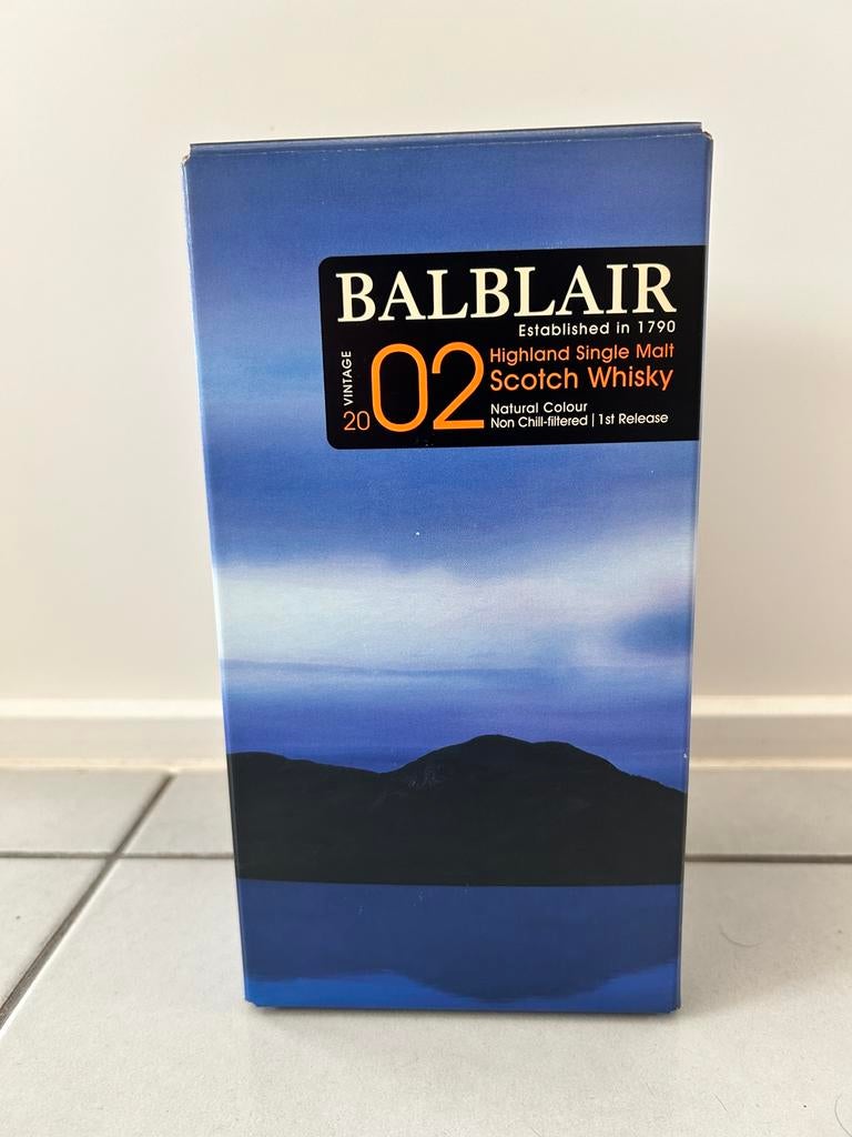 Balblair 2002 Single Malt Whisky, Verzamelen, Overige typen, Nieuw, Ophalen of Verzenden, Vol