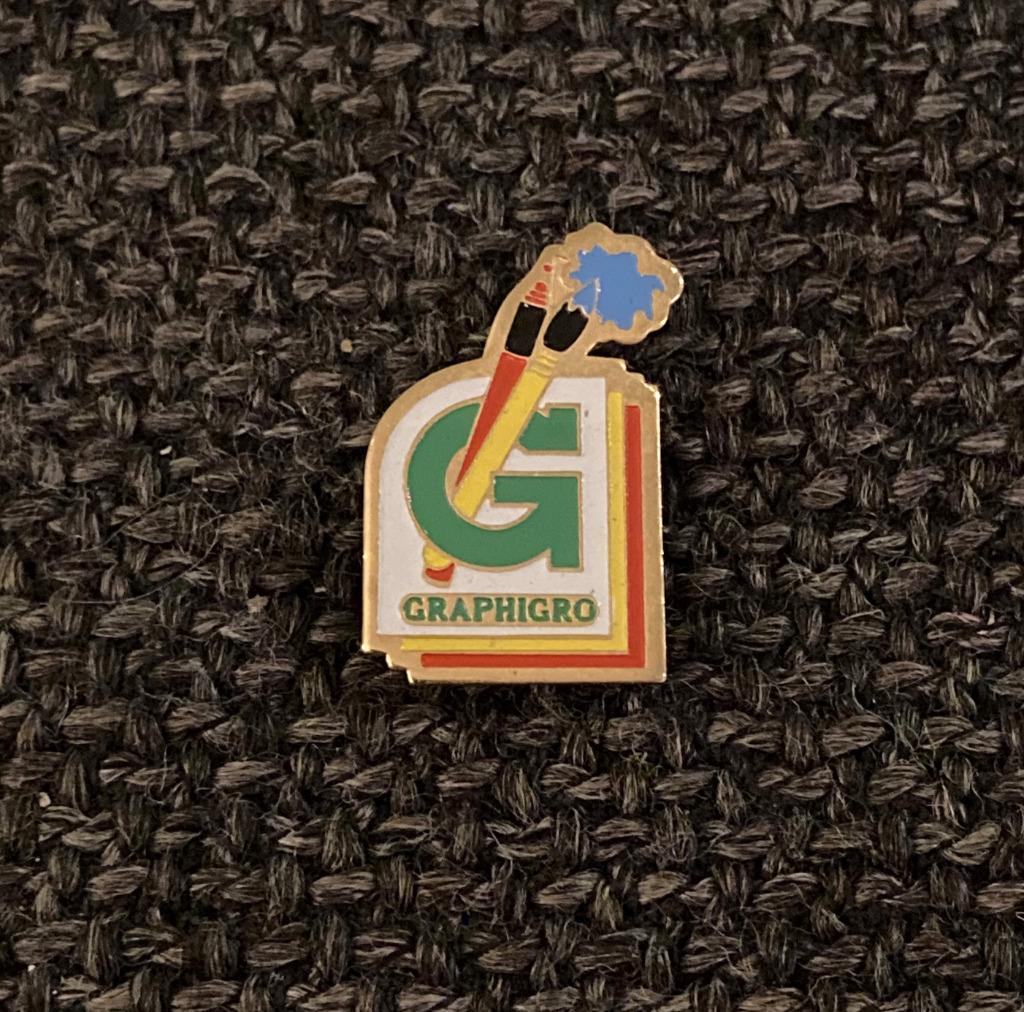 PIN - GRAPHIGRO - TEKENEN - SCHILDEREN, Verzenden, Gebruikt, Merk, Speldje of Pin
