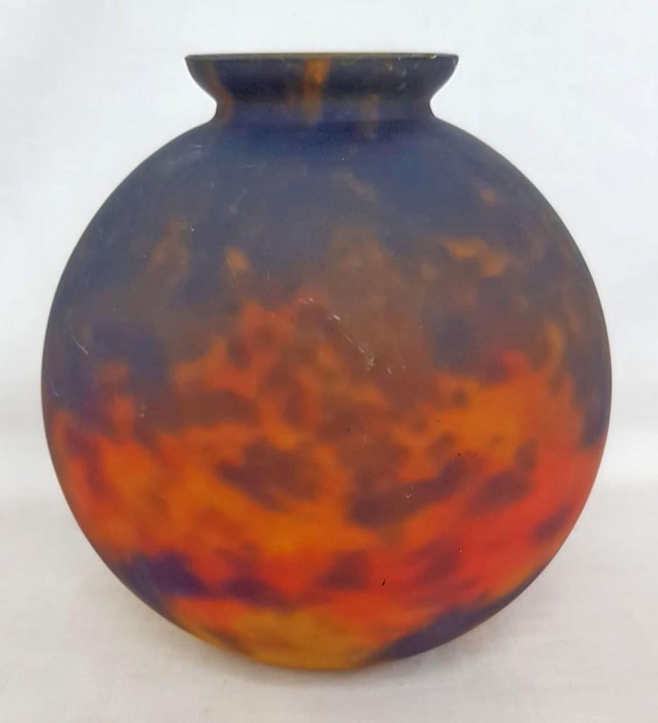 Vase en pâte de verre Muller., Antiquités & Art, Enlèvement ou Envoi