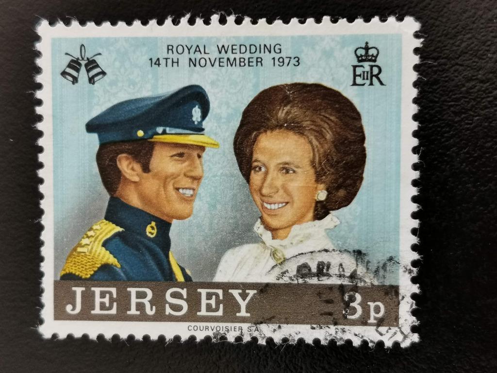 Jersey 1973 - Mariage royal de la princesse Anne, Enlèvement ou Envoi, Affranchi