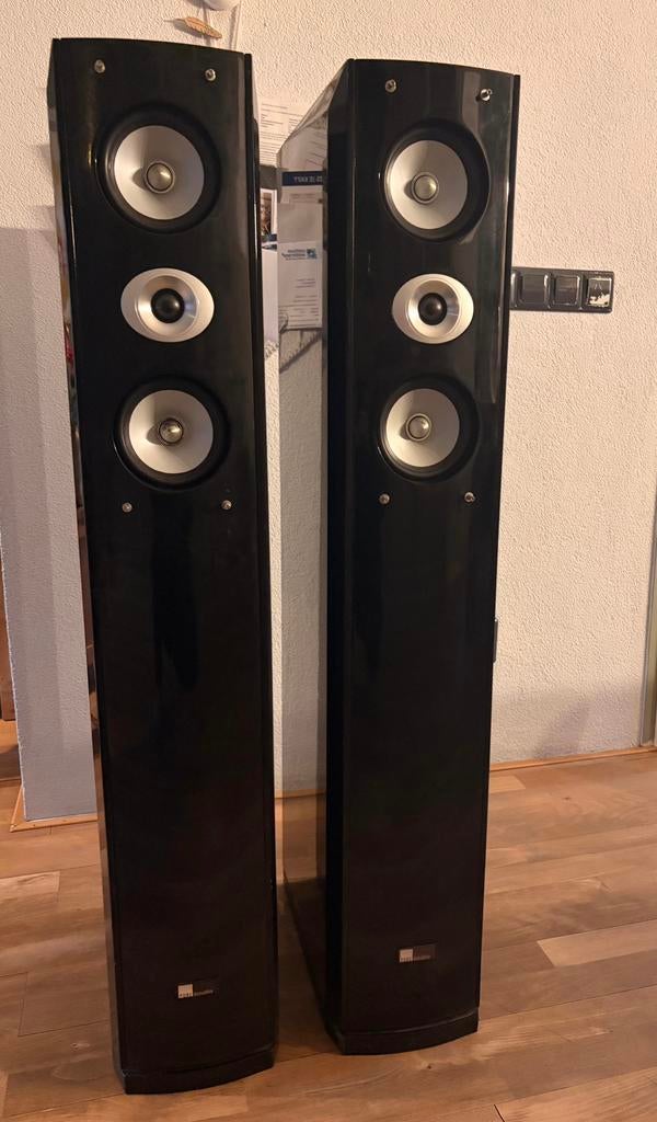 Pure Acoustics Dream 77 F vloerstaande luidsprekers, Gebruikt, 120 watt of meer, Front, Rear of Stereo speakers, Ophalen