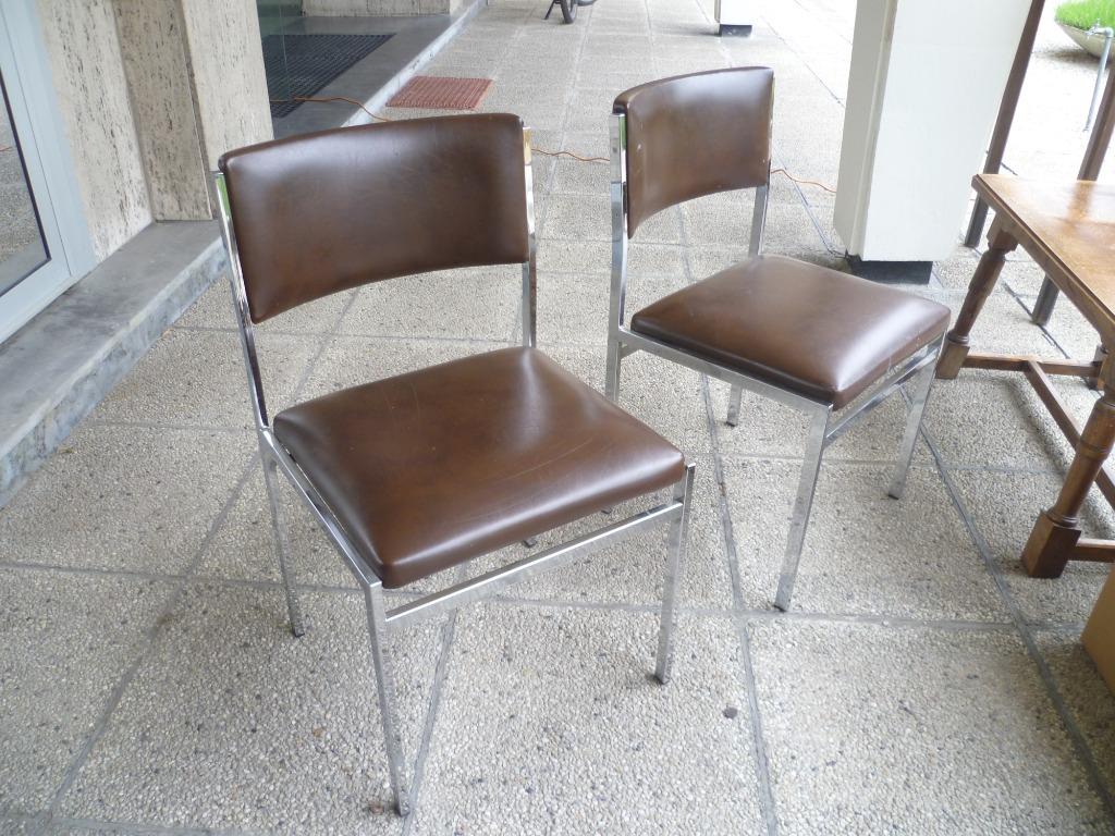 KOPPEL VINTAGE CROMEE STOELEN, Ophalen