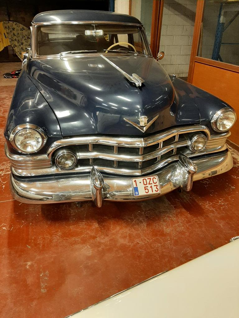Cadillac 1950 sedan, Auto's, Automaat, Stof, 5000 cc, Blauw