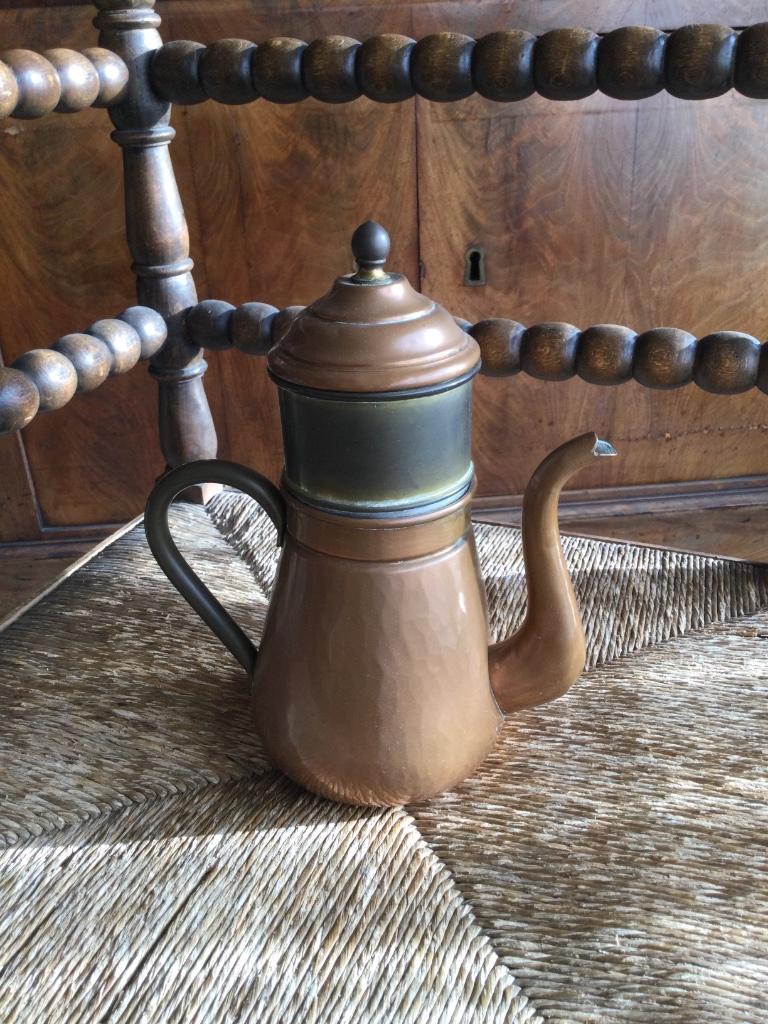 Ancienne cafetière en cuivre, Antiek en Kunst, Antiek | Brons en Koper, Koper, Ophalen of Verzenden