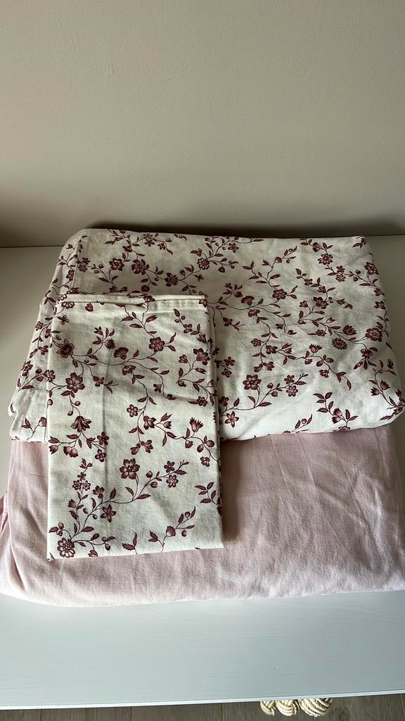 Housse de couette et drap housse Ikea 1 p, Enlèvement, Comme neuf, Housse de couette