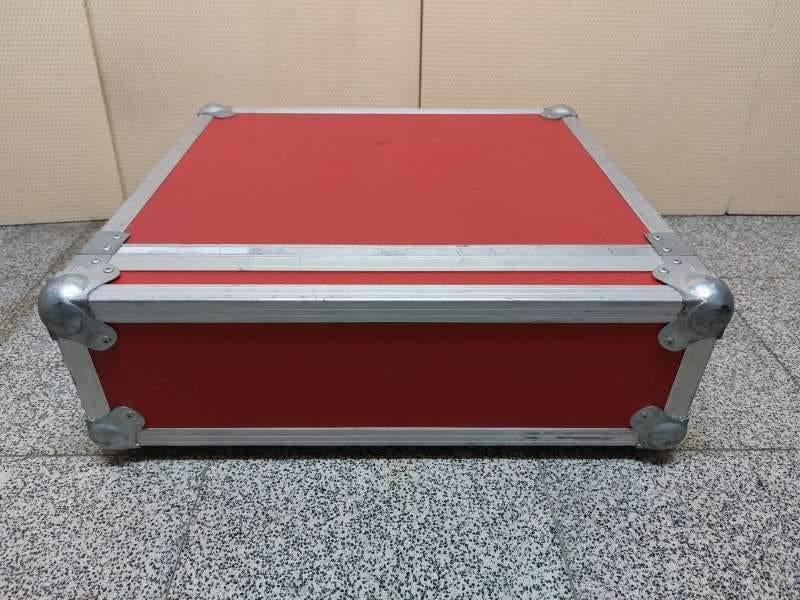 Flightcase 19" - 3 HE /Units (Rood, 1 deksel, glijprofiel), Ophalen of Verzenden, Gebruikt, Flightcase