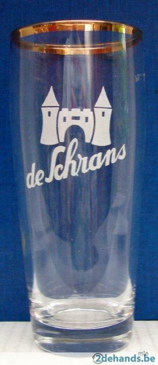 Bier brouwerij glas Schrans (de) Duffel, Verzamelen, Ophalen of Verzenden, Gebruikt