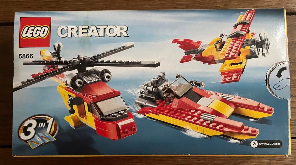 Lego creator 3 en 1 Hélicoptère, avion et véhicule aquatique, Enlèvement ou Envoi, Lego