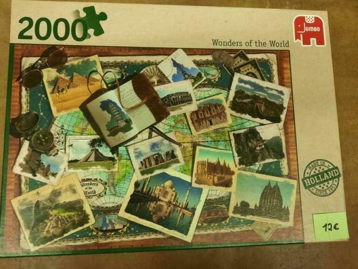 puzzles de 2000 pièces, 100% complets, Hobby & Loisirs créatifs, Enlèvement ou Envoi, Plus de 1 500 pièces, Comme neuf, Puzzle