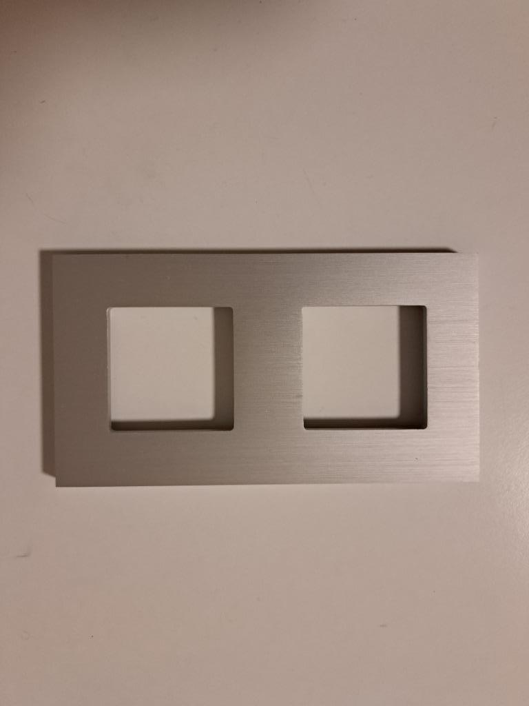 Niko 155-76800 - alu grey brushed afdekplaat, Ophalen, Zo goed als nieuw, Overige typen