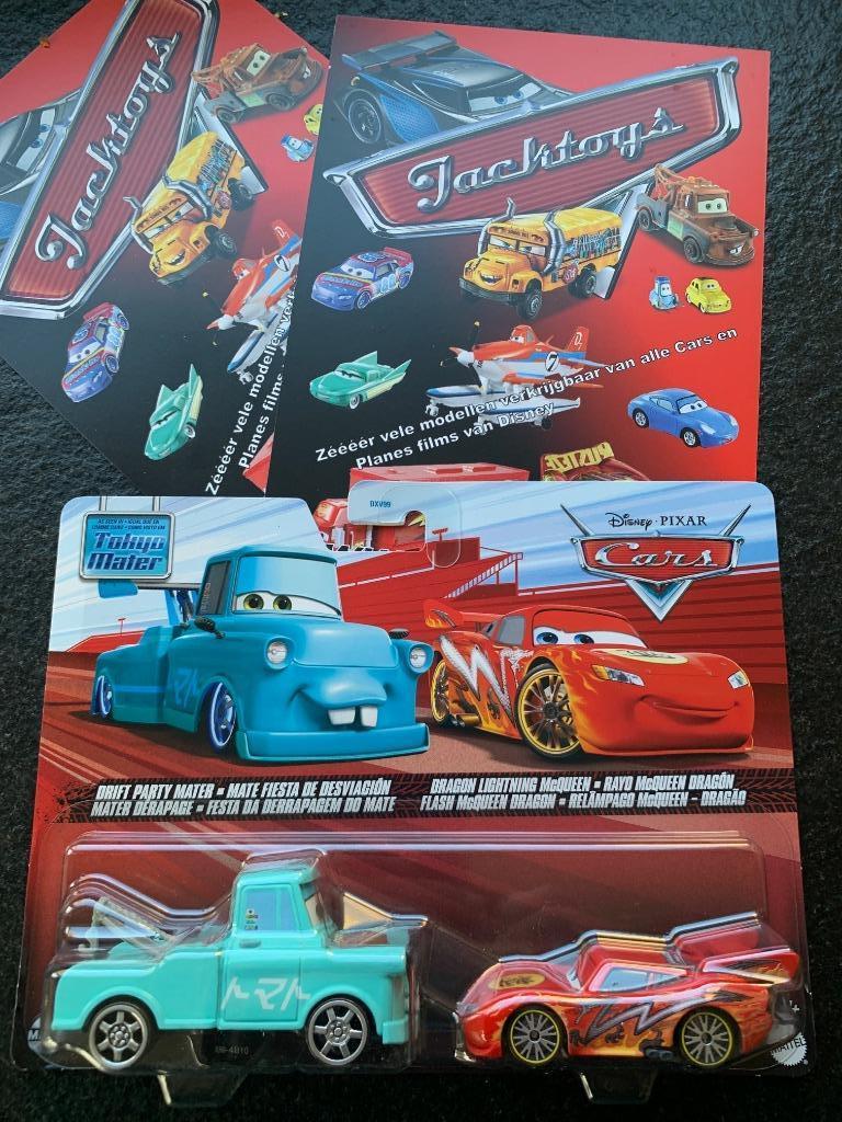 Cars Disney Pixar Drift Party Mater & Dragon Lightning McQue, Kinderen en Baby's, Speelgoed |Speelgoedvoertuigen, Ophalen of Verzenden