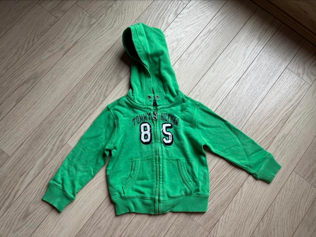 Groene hoodie Tommy Hilfiger, Verzenden, Zo goed als nieuw