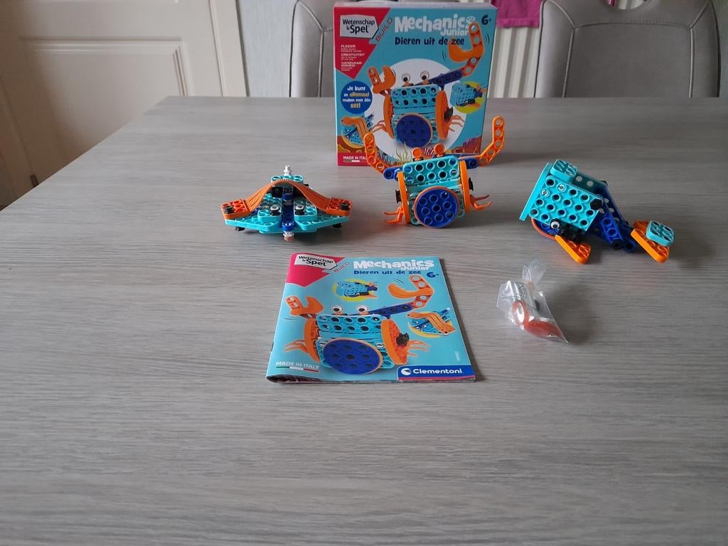 Clementoni Wetenschap & Spel Mechanica Junior - Zeedieren, Ophalen of Verzenden, Zo goed als nieuw, Bouwen