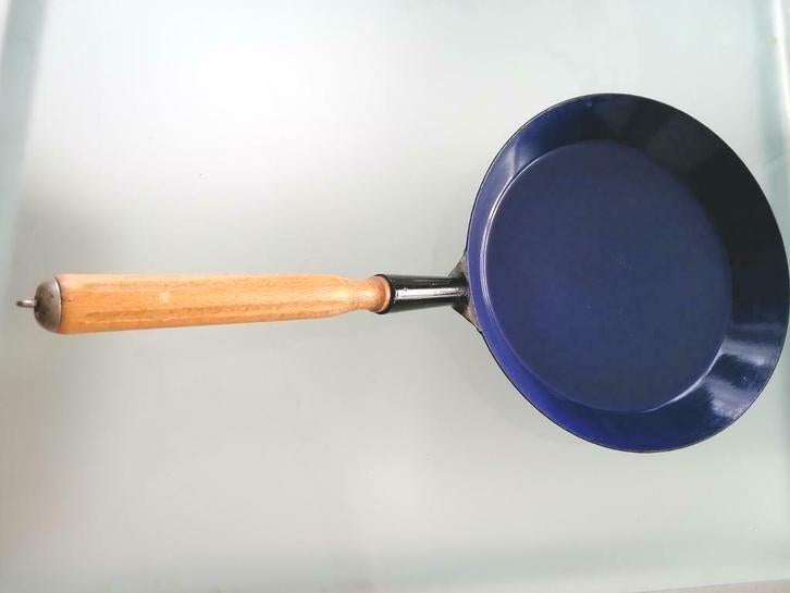 💮vintage belle grande poêle à paella lourde robuste, Maison & Meubles, Enlèvement, Utilisé, Autres matériaux
