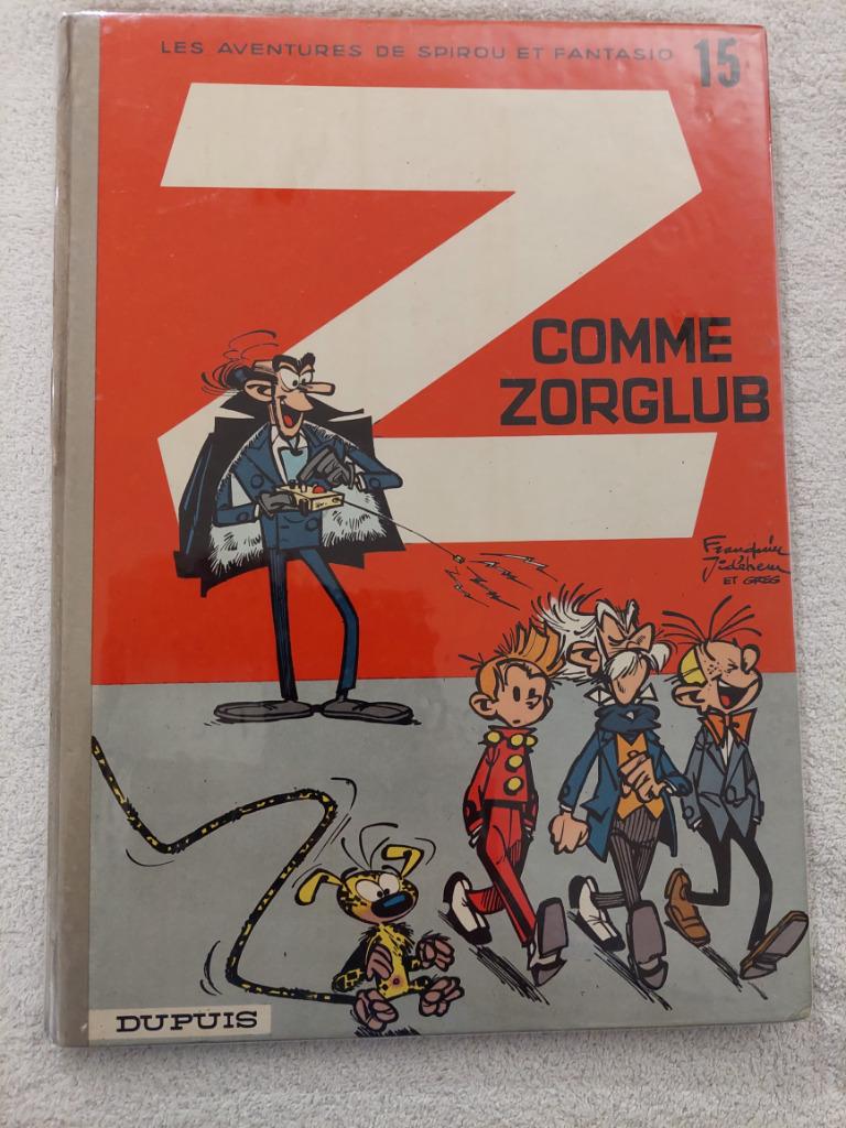 Franquin -Spirou et Fantasio -Z COMME ZORGLUB- dos rond 1974, Enlèvement ou Envoi, Utilisé