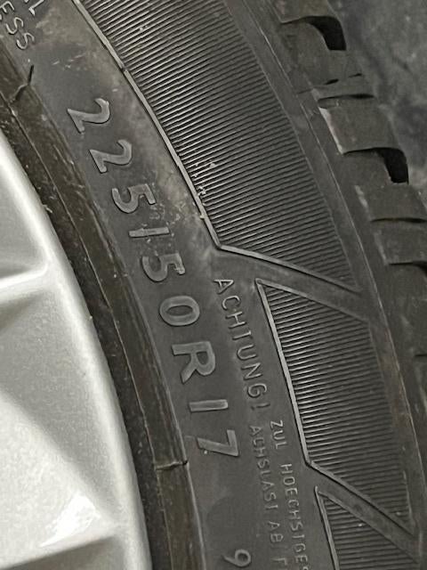 ALU velgen met winterbanden voor Audi A5 / Origineel AUDI !, Ophalen, Gebruikt, Banden en Velgen, 17 inch