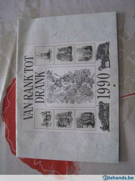 Calendrier "du rang à la boisson" 1990 / gratuit, Envoi, Comme neuf
