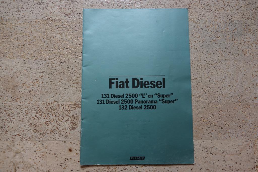 Fiat Diesel folder, Enlèvement ou Envoi, Utilisé, Autres marques