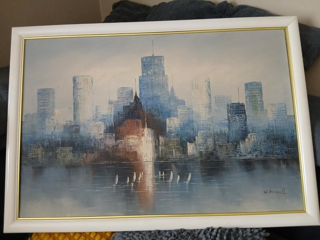 Mooi schilderij  w bonsall, Antiek en Kunst, Ophalen