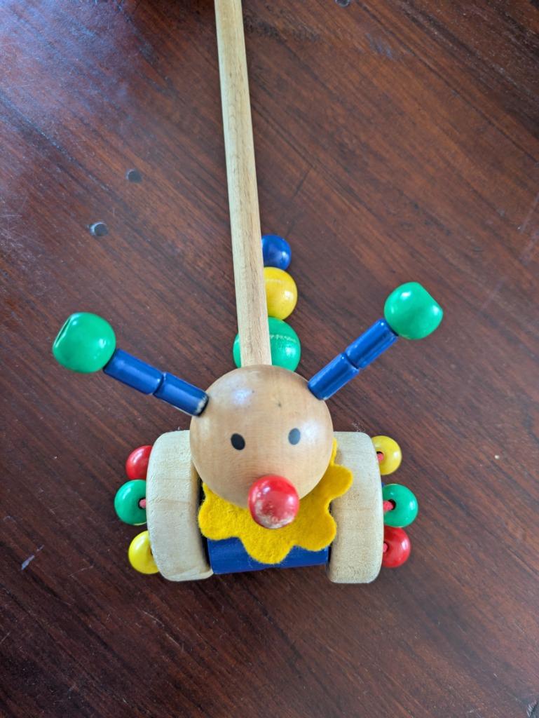 Loopspeelgoed uit hout rups, Kinderen en Baby's, Ophalen, Gebruikt, Duw- of Trekspeelgoed