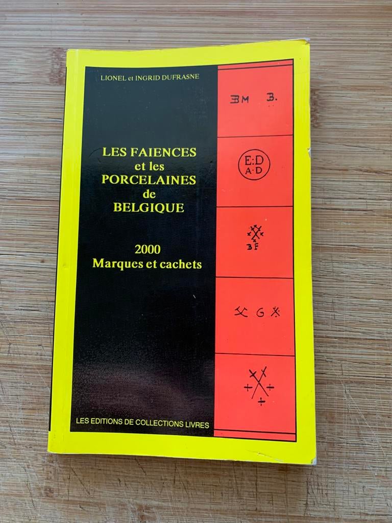 Faiences et porcelaines de Belgique, Livres, Enlèvement
