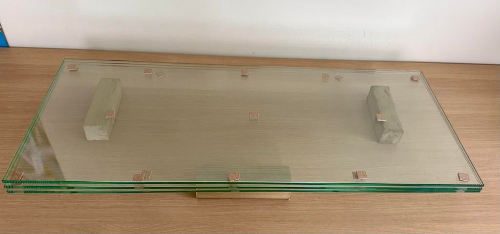 Tablettes en verre, Enlèvement, Comme neuf