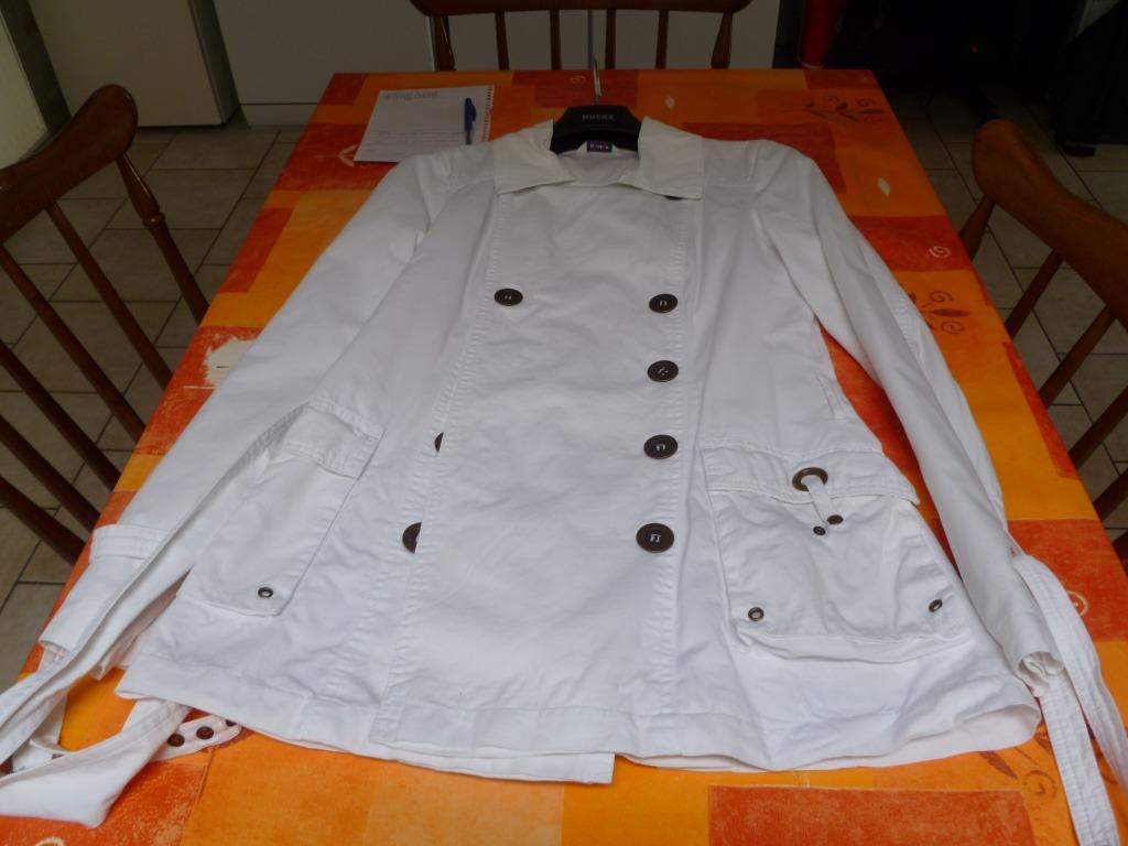 witte jas maat 36, Kleding | Dames, Ophalen, Zo goed als nieuw, Maat 36 (S), Wit