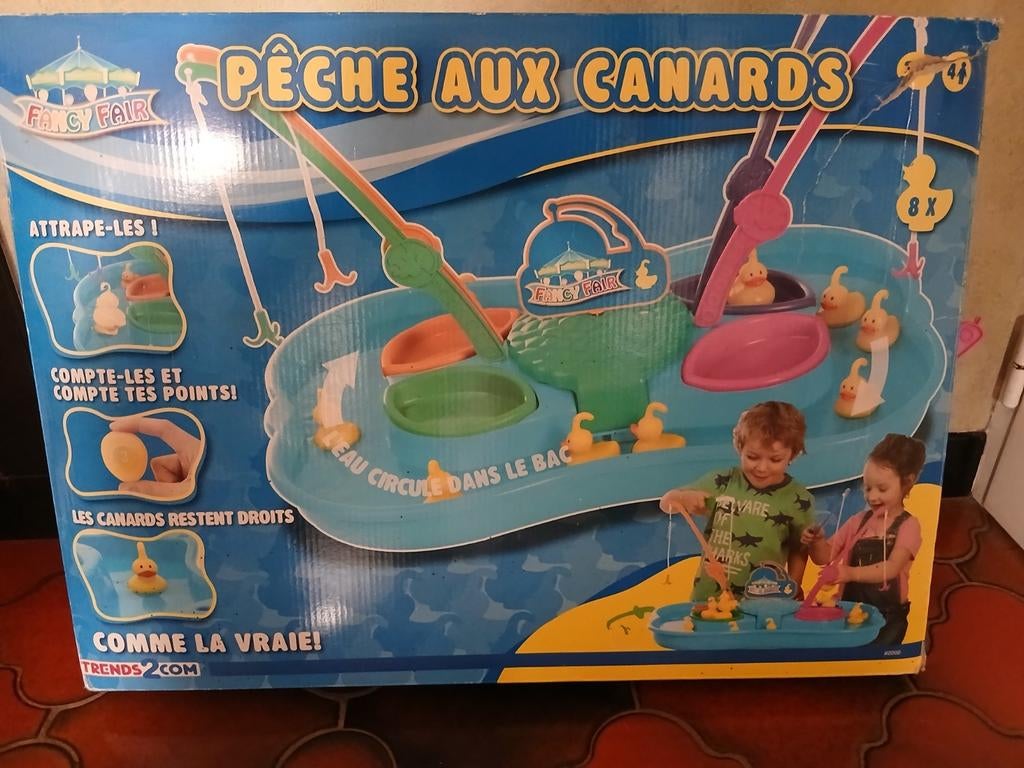 Eendjes vissen., Ophalen