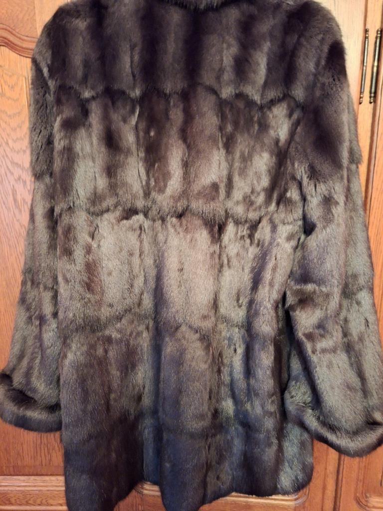 Bontjas nieuw revisibel m 44,46 antraciet grijs ., Kleding | Dames, Ophalen, Maat 42/44 (L), Nieuw, Bontjas.