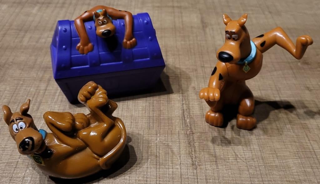 Scooby-Doo: 3 verzamelfiguurtjes, Verzamelen, Ophalen of Verzenden, Gebruikt
