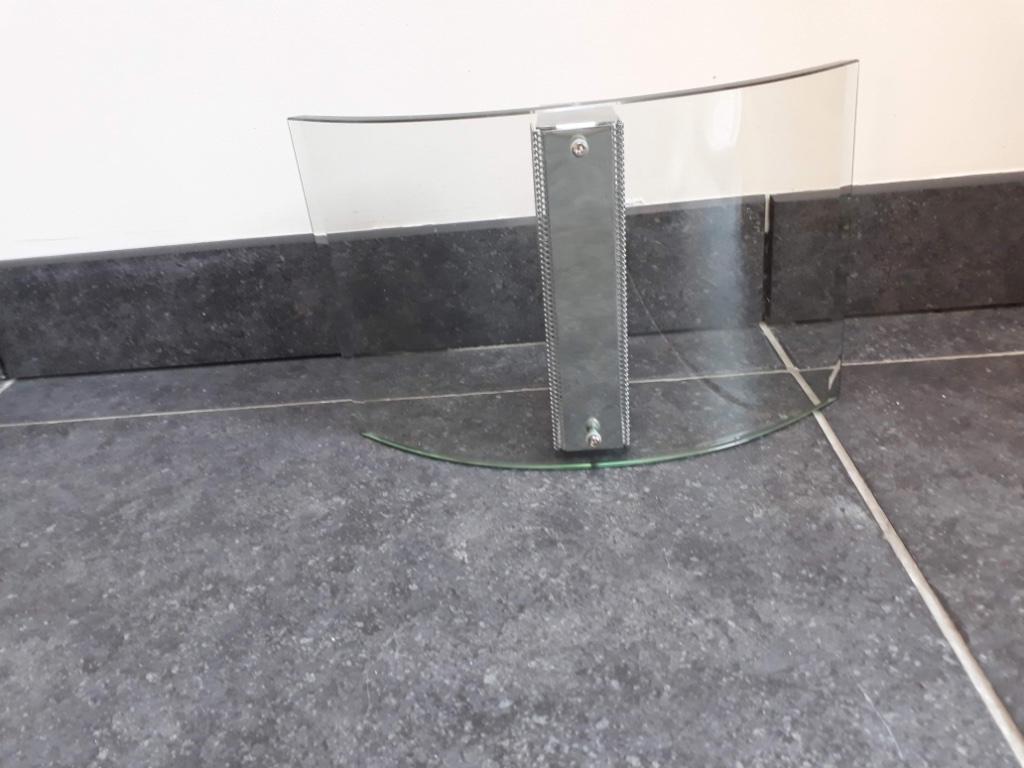 Glazen transparante wandlamp, Ophalen, Gebruikt, Glas