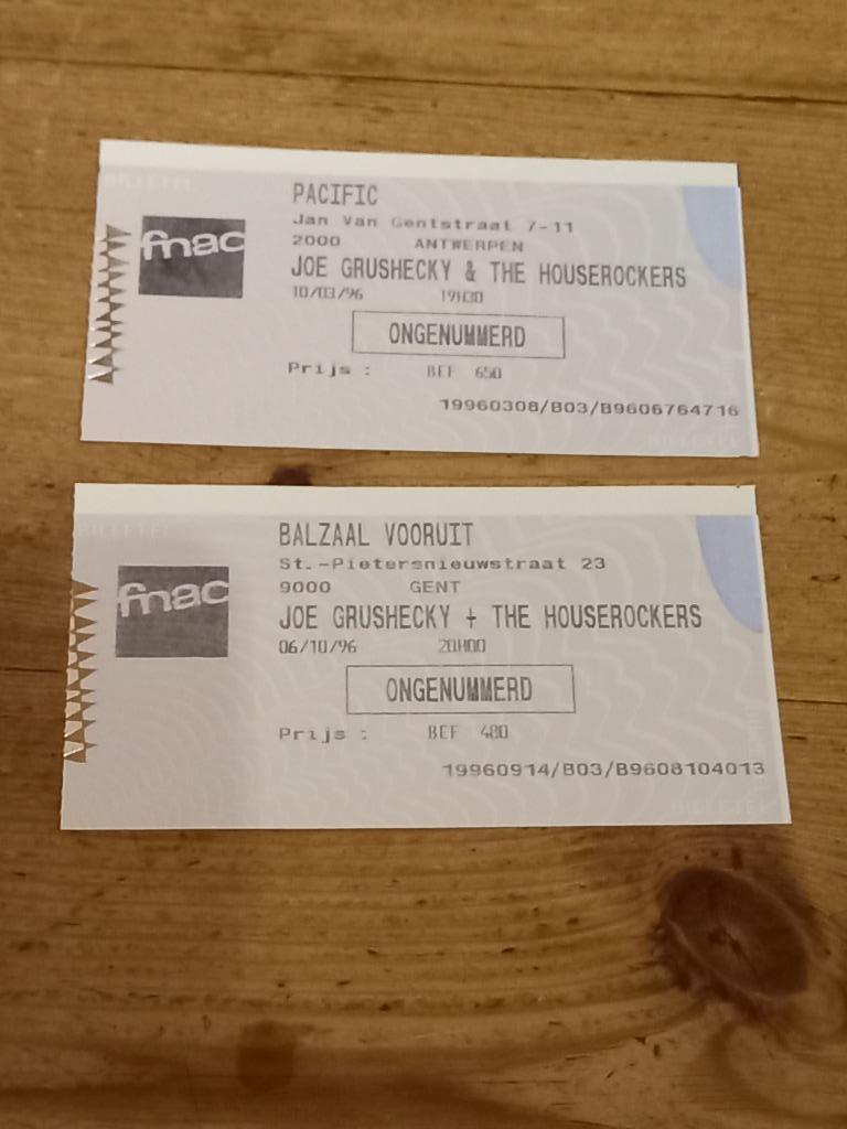 2 Tickets van Joe Grushecky + The Houserockers, Twee personen, Oktober