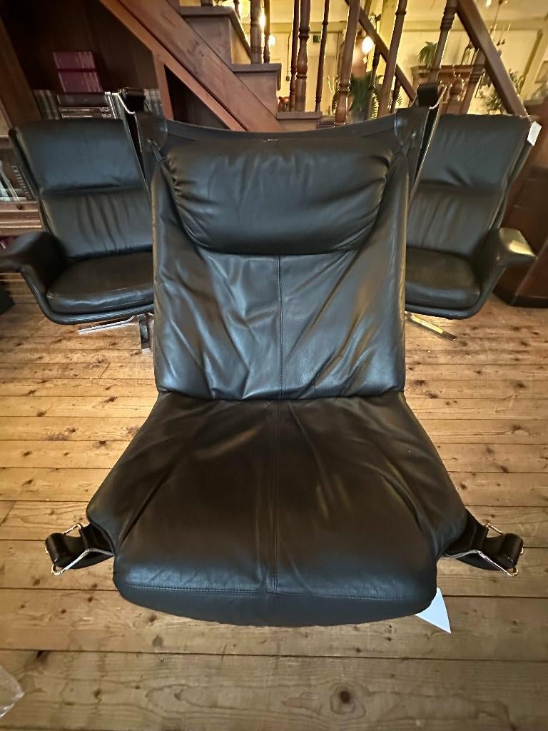Chaise Falçon Vintage (dossier haut) — Sigurd Ressell, 75 à 100 cm, Vintage Noorwegen, Utilisé, 75 à 100 cm