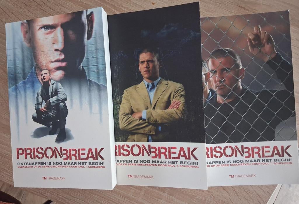 3 boek(en) Prison Break, Ophalen of Verzenden