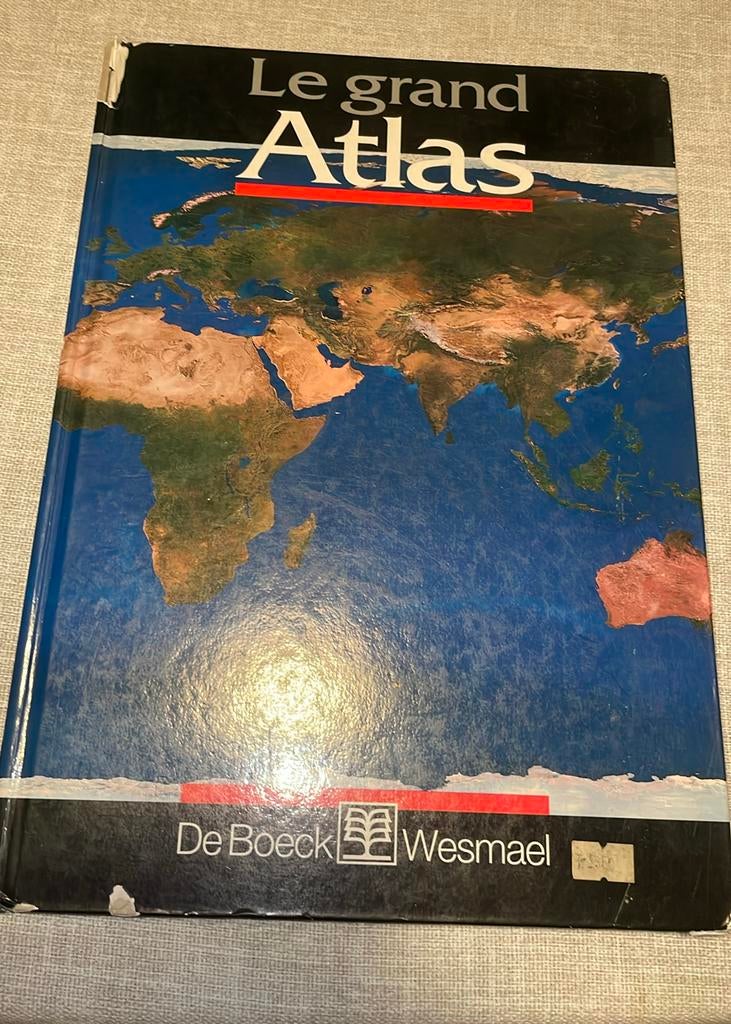 DE GROTE ATLAS — De Boeck/Wesmael (1996), Boeken, Atlassen en Landkaarten, Gelezen, Overige atlassen, Wereld, 1800 tot 2000, Verzenden