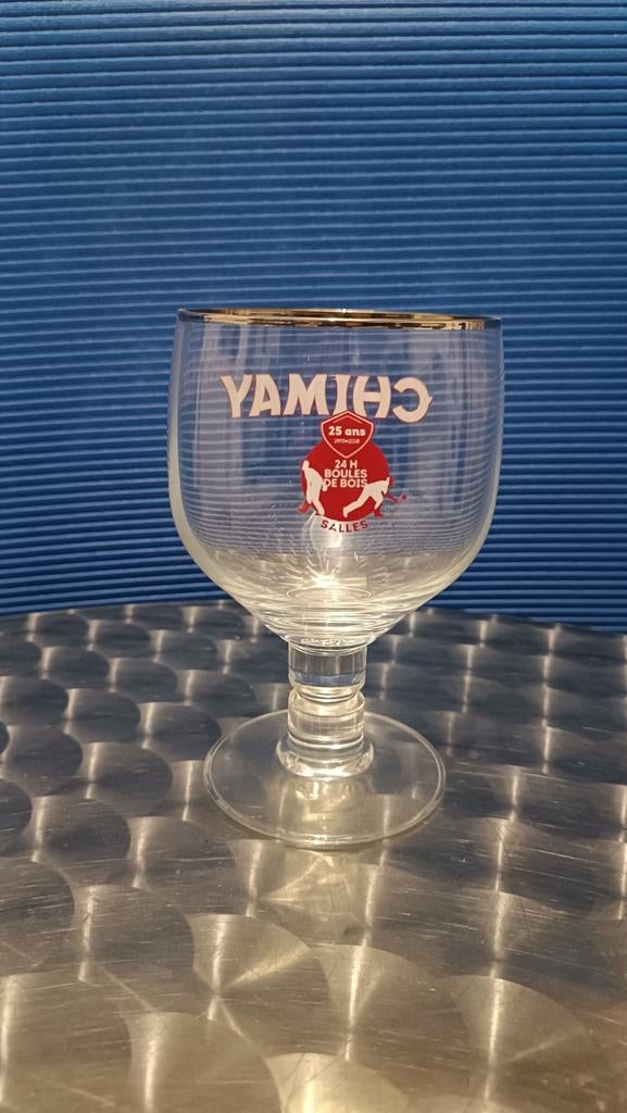 Verre Chimay 33cl 25 ans 24h de boules de bois, Ophalen of Verzenden, Zo goed als nieuw