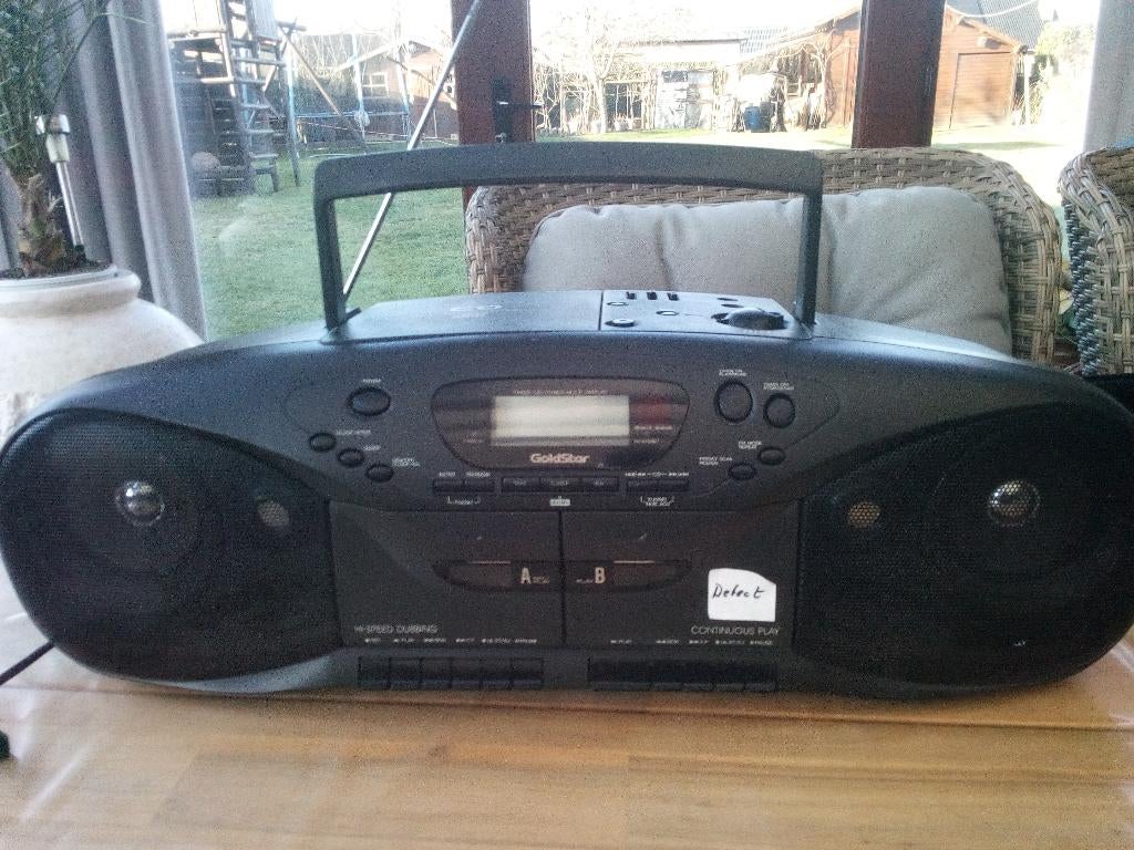 Draagbare radio cd tape Goldstar, Audio, Tv en Foto, Ophalen, Radio