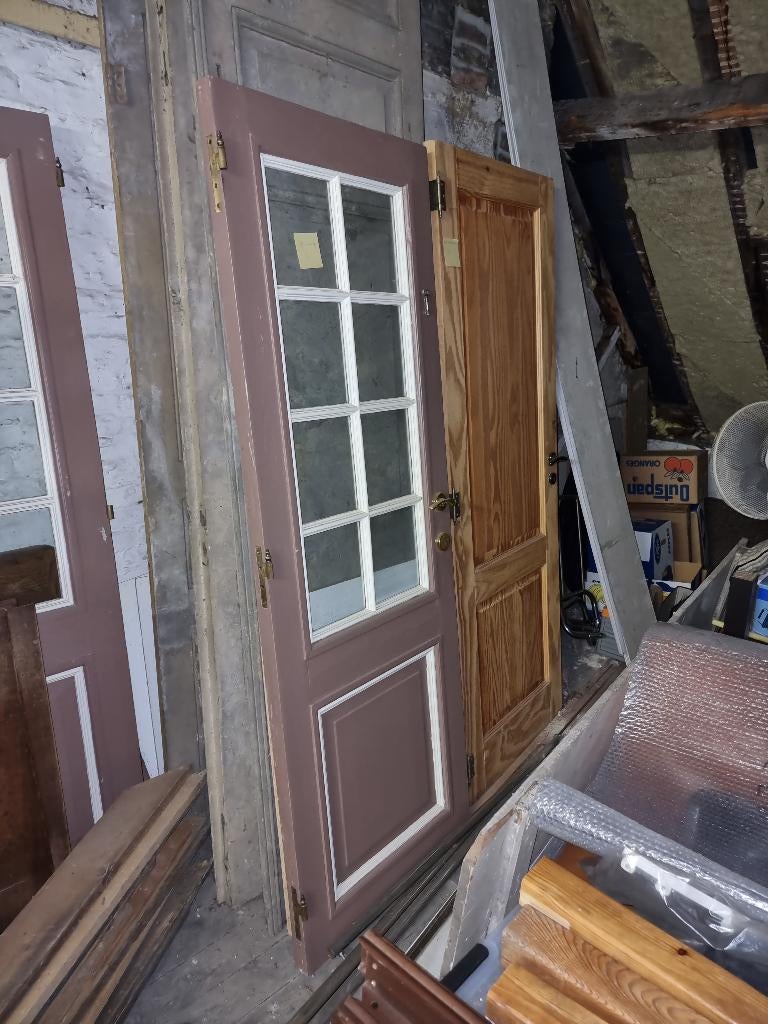deuren, Doe-het-zelf en Bouw, Deuren en Vliegenramen, Ophalen, Gebruikt, Minder dan 80 cm, Binnendeur
